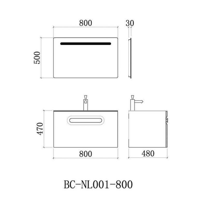 Комплект мебели BC-NL001-800